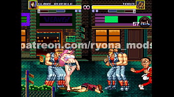 Preview 2 of Aimed Porn - Claire Redfield in Streets of Rage Ryona mod