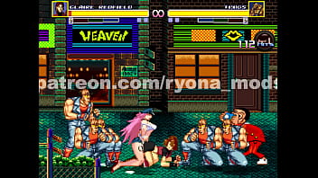 Preview 3 of Aimed Porn - Claire Redfield in Streets of Rage Ryona mod