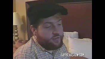 Preview 1 of Victoria Cakes 2017 - Gay bear Hank trying ebony hunk