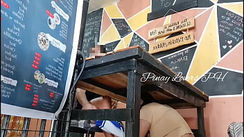 Preview 1 of Bbw Melon Com - Risky Publix Sex at the Restaurant Stepsister Loud Moaning