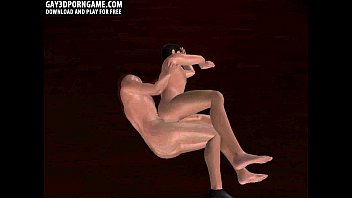 Preview 2 of Cock Lesson - Here are two sexy buff 3D studs who are having anal