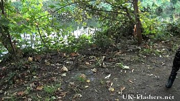 Preview 3 of Tube Porn Hero Girls - Sexy english milf Randy masturbating outdoors and flashing her local neighbourho