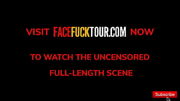 Preview 4 of Lade Boie - Face Fuck Tour - Yessica Bunny Drooling All Over Huge Dick In Mouth