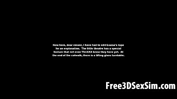 Preview 2 of Gangbang Fucking Of Lisa Ann - Three sexy 3D cartoon lesbian babes going at it