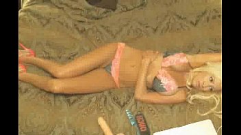 Preview 4 of Hot Saxt Video - Bib Boob Blonde Teasing And Spreads Her Legs