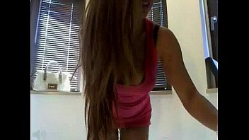 Preview 2 of Amrica Girl - Hot Babe Teasing In Red Dress On Cam