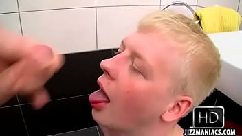 Preview 4 of Cheating Family Moms - Hot anal sexy with two hot twinks in the bathroom