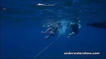 Preview 2 of Xxx In Poo - Nastya and Masha are swimming nude in the sea