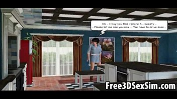 Preview 2 of Six Xxxxxxxxxx Video - Horny boss getting seduced by two 3D cartoon babes