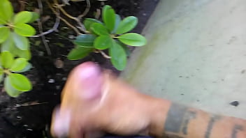 Preview 2 of Lewa Porn - free time at work. solo jerk off outside.