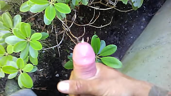 Preview 4 of Lewa Porn - free time at work. solo jerk off outside.