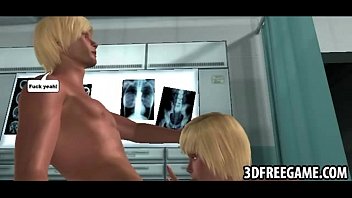Preview 3 of Girls Vator Xxx - This sexy big tit 3D babe is getting fucked in the office
