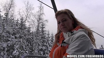 Preview 1 of Pool Sex By Snahbrandy - Busty blonde skier is paid to come back to the lodge and fuck