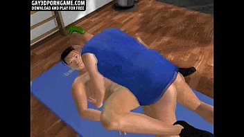 Preview 2 of 12 Gym - 3D cartoon stud getting fucked anally by a punk rocker