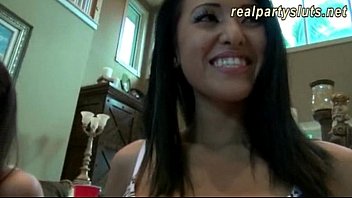 Preview 1 of Larissa Lip - Slutty girls in christmas morning dirty sex party