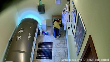 Preview 2 of New Gurl Ki - Czech Teen in Public Solarium