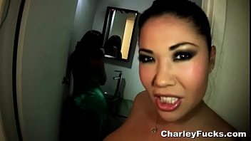 Preview 1 of Found Dad - Bathroom Prom Queen with London