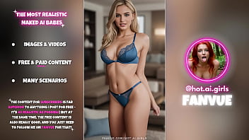 Preview 2 of Hindi Haind Job Com Chort - Hot AI-Generated Blonde Babes In Blue Lingerie - Photo Collection