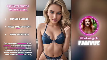 Preview 1 of Hindi Haind Job Com Chort - Hot AI-Generated Blonde Babes In Blue Lingerie - Photo Collection