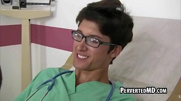 Preview 3 of Mom Hot Sex Teach - This sexy hunk doctor is getting blown in the office