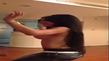 Preview 4 of Mom Son Ing - Iraqi girl dancing and showing awesome boobs