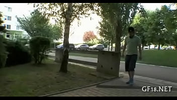 Preview 1 of Gnmp - Perverted spectacled guy holds hand