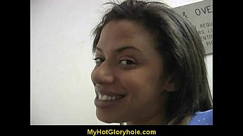 Preview 1 of Husband Watch Interracial - The amazing art of gloryhole blowjob 31