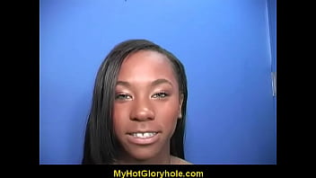 Preview 1 of Blacked Cock Squirting Squirt - Cute Amateur Black Girl Sucks off Big White Dong 5