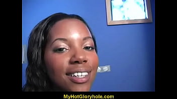 Preview 2 of Hard Up Straight Guys - Cute Amateur Black Girl Sucks off Big White Dong 30