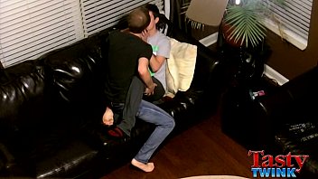Preview 1 of Teen Poop During Squirt Orgasm - Couch Fucking With Erik And Chad
