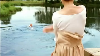 Preview 2 of Alana Gloryhole Girl - Irina Goryacheva Nude Swimming in The Lake