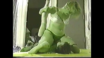 Preview 1 of Neighbor Wife Is Alone - Blonde - Domination Mixed Wrestling