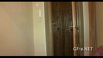 Preview 2 of Perfect Girls Sex Videos - Pretty teen gal stands doggy fashion