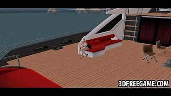 Preview 1 of Urdu Site Xnxxx Move - This sexy blonde 3D babe is riding on a black cock