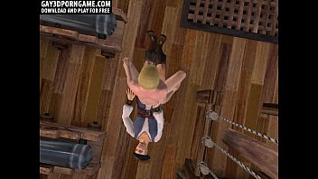 Preview 3 of Sarah Vendella And Marcus - Two sexy 3D studs fuck on a pirate ship