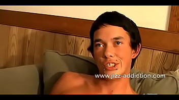 Preview 3 of Cfnm Dinial - Boomer jerks off on and cums on Riley