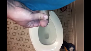 Preview 1 of Italy Sexi - Amateur male masturbates and cums in public bathroom