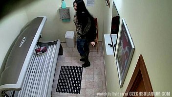 Preview 1 of Girl Clip - VOYEUR Real Footage from a SPY CAMERA in Solarium