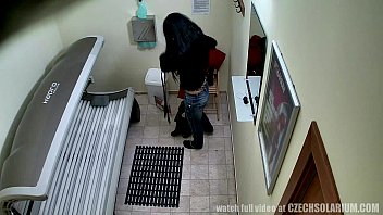 Preview 4 of Girl Clip - VOYEUR Real Footage from a SPY CAMERA in Solarium