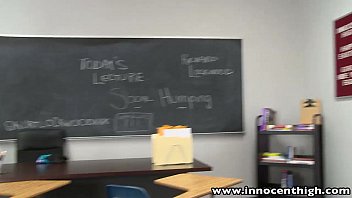 Preview 2 of Eva Isants - InnocentHigh Perky tits tattooed volleyball athlete classroom fucked