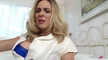 Preview 1 of Full Rab Xxx Hot Video - Blonde Mature Angela Attison get her First Black Monster Cock for Interracial Sex