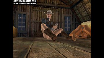 Preview 2 of Erotische Zeen - This sexy 3D pair of hot cowboys are jerking off