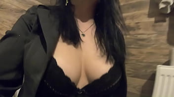 Preview 2 of Hardon Cum Piss And Ass - Milfycalla-Peeing and masturbation by a hot girl in stockings - 4