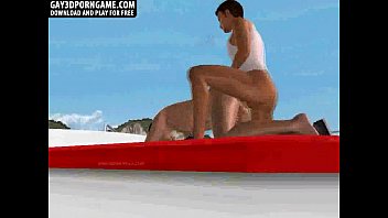Preview 4 of Korea Di Perkosa Ayah - Hot 3D hunk sucks cock and gets fucked on a boat
