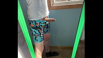 Preview 1 of Mom Fatxxx - bouncing boner in new ethika