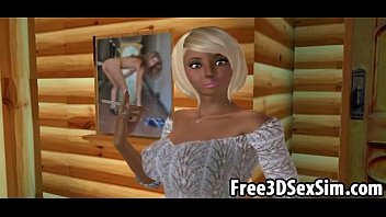 Preview 1 of Brazes Xxx Videos - Two sexy 3D cartoon hotties taking some hard cock