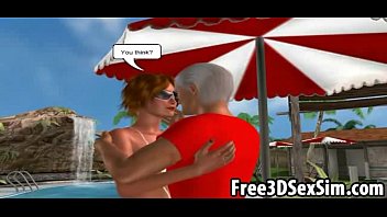 Preview 1 of V Files 2 - Sexy 3D cartoon babe sucks cock and gets fucked