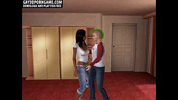 Preview 1 of Forced Brohter - Here is a hot ebony tranny who is fucking a stud