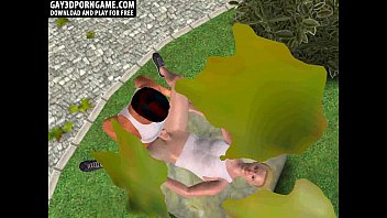 Preview 1 of Rome Ns - Some sexy 3D anal sex in the park with blonde hottie