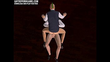 Preview 3 of Xxxr Amateur - Horny 3D cartoon punk hunk getting fucked anally